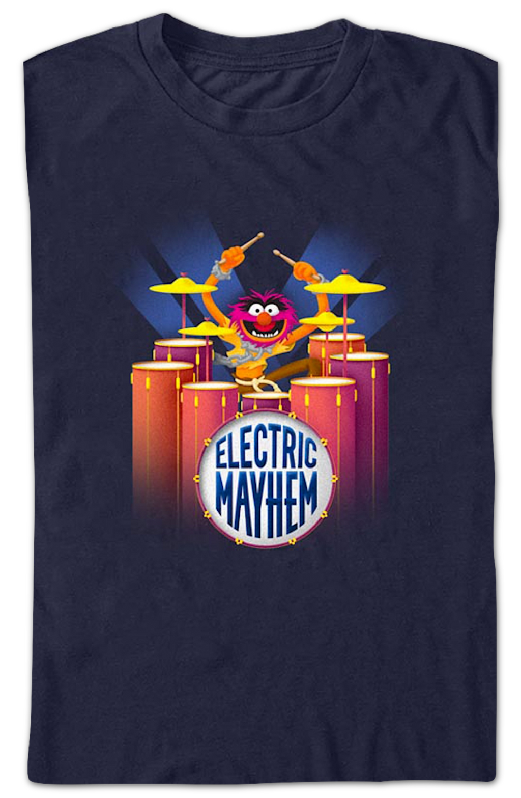 Electric Mayhem Drum Solo Muppets T-Shirt Hoodie, Sweatshirt | ZylaModa.com (Image 2)
