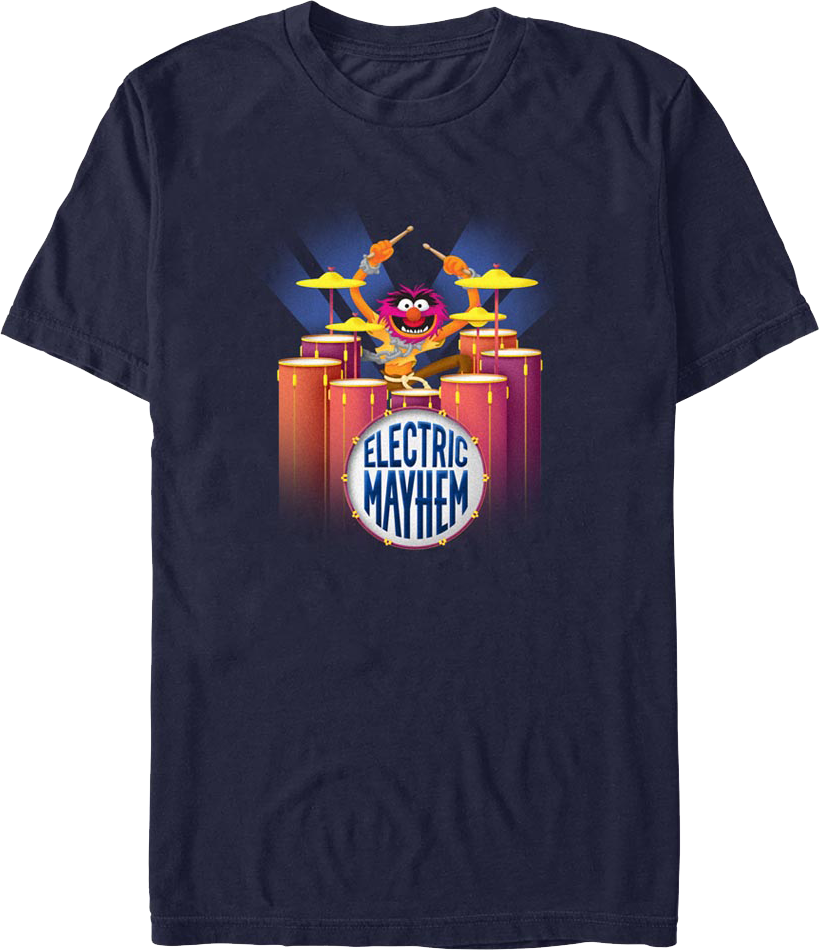 Electric Mayhem Drum Solo Muppets T-Shirt Hoodie, Sweatshirt | ZylaModa.com (Image 1)