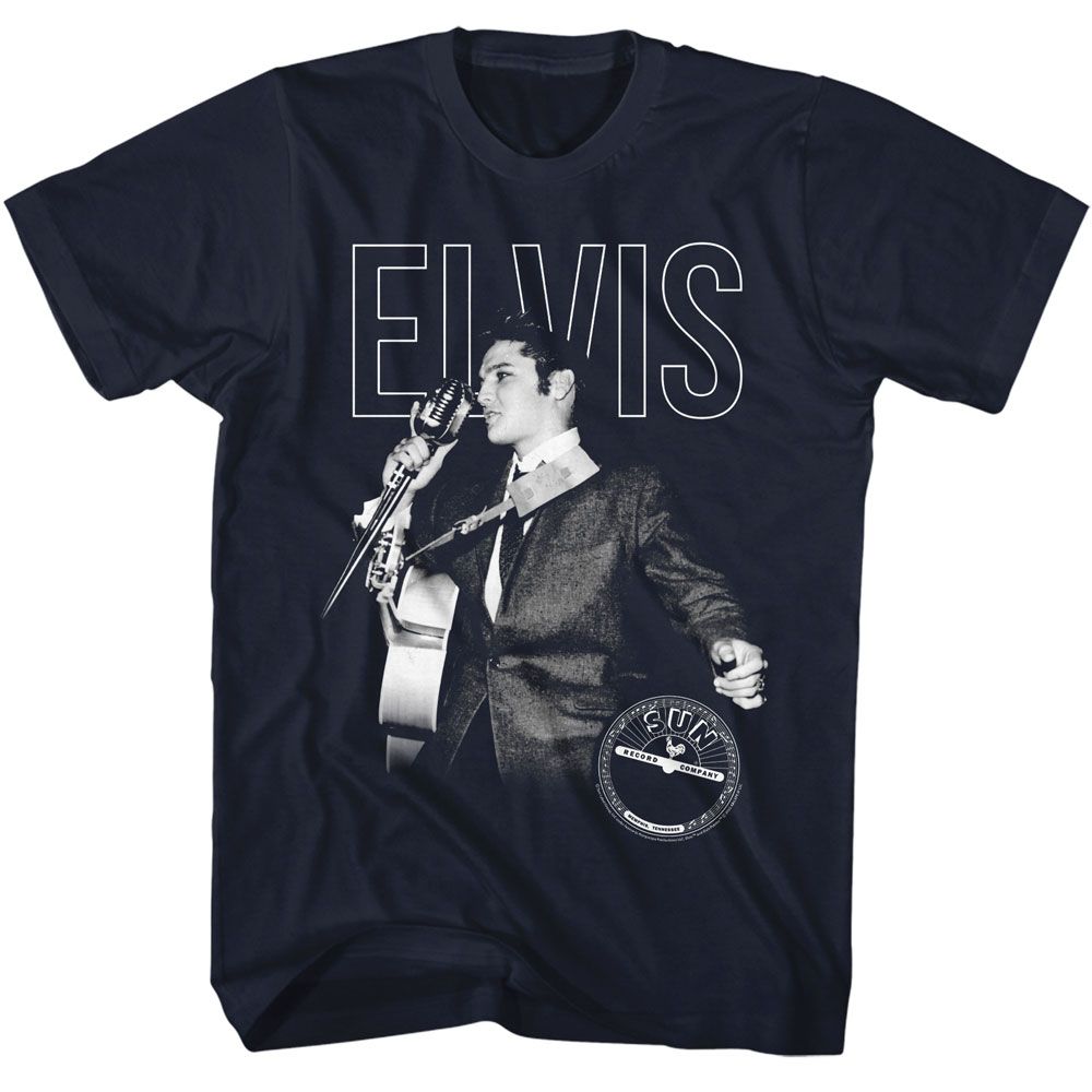 Elvis Presley - Elvis On The Mic Boyfriend Tee Hoodie, Sweatshirt | ZylaModa.com