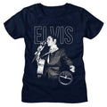 Elvis Presley - Elvis On The Mic Womens T-Shirt Hoodie, Sweatshirt | ZylaModa.com