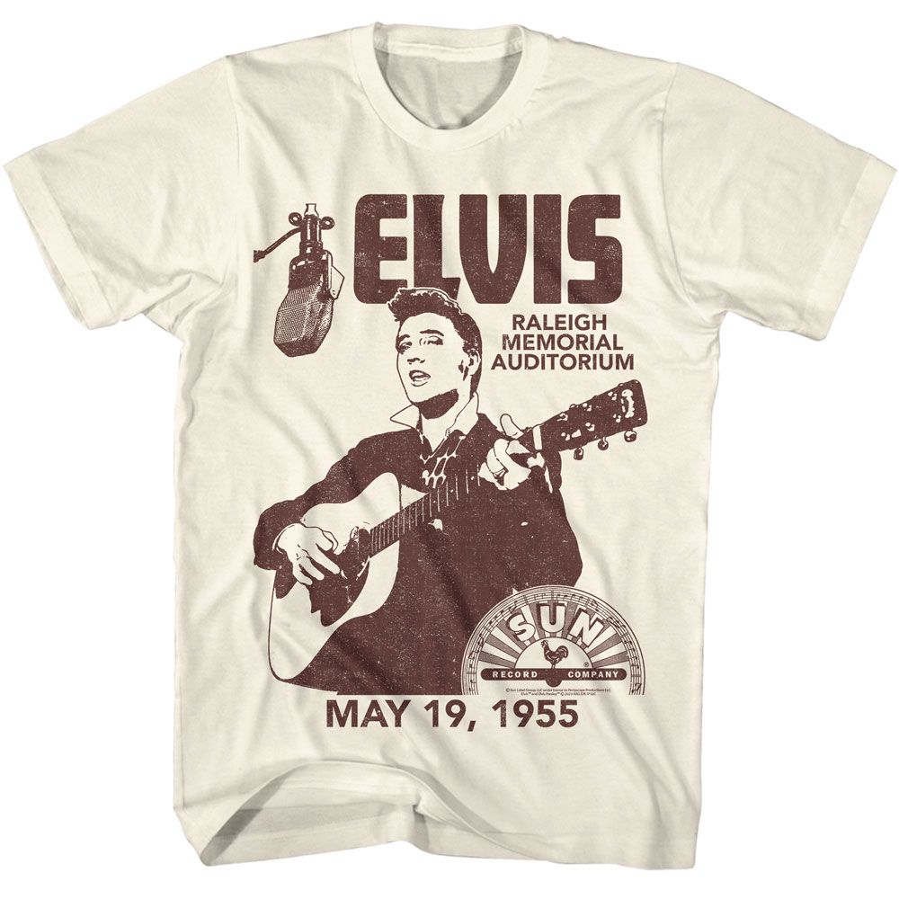 Elvis Presley - Elvis Sun Records Raleigh Auditorium T-Shirt Hoodie, Sweatshirt | ZylaModa.com