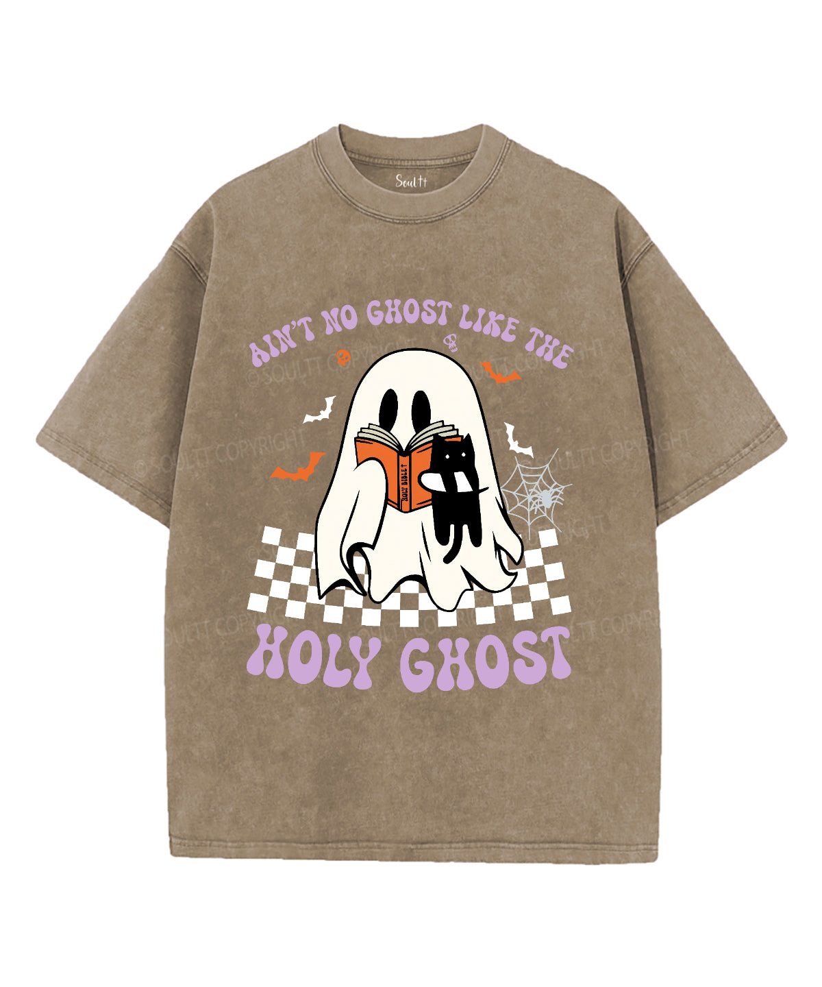 Aint No Ghost Unisex Washed Christian T-shirt Hoodie, Sweatshirt | ZylaModa.com (Image 5)