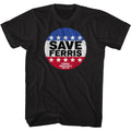 Ferris Bueller's Day Off Save Ferris Button Boyfriend Tee Hoodie, Sweatshirt | ZylaModa.com