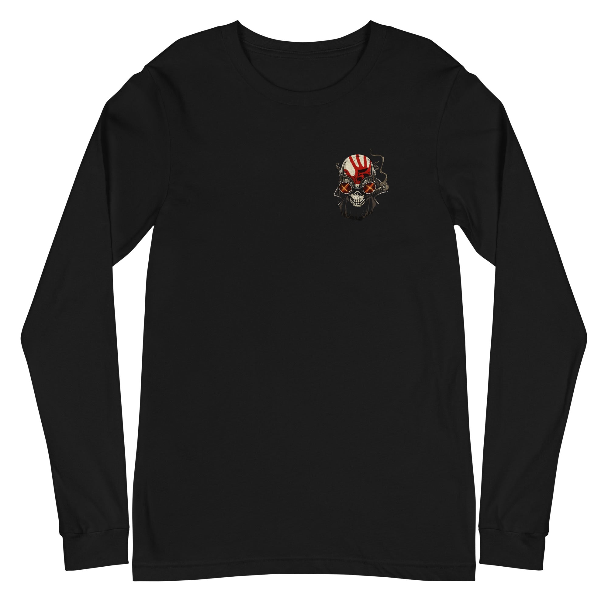 Five Finger Death Punch - Small Skull Long Sleeve T-Shirt Hoodie, Sweatshirt | ZylaModa.com