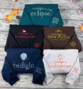 [fictionfabrics] (DM me) Twilight Series Embroidered Sweater, Stephenie Meyer Series Sweatshirt and Hoodie, Twilight...
