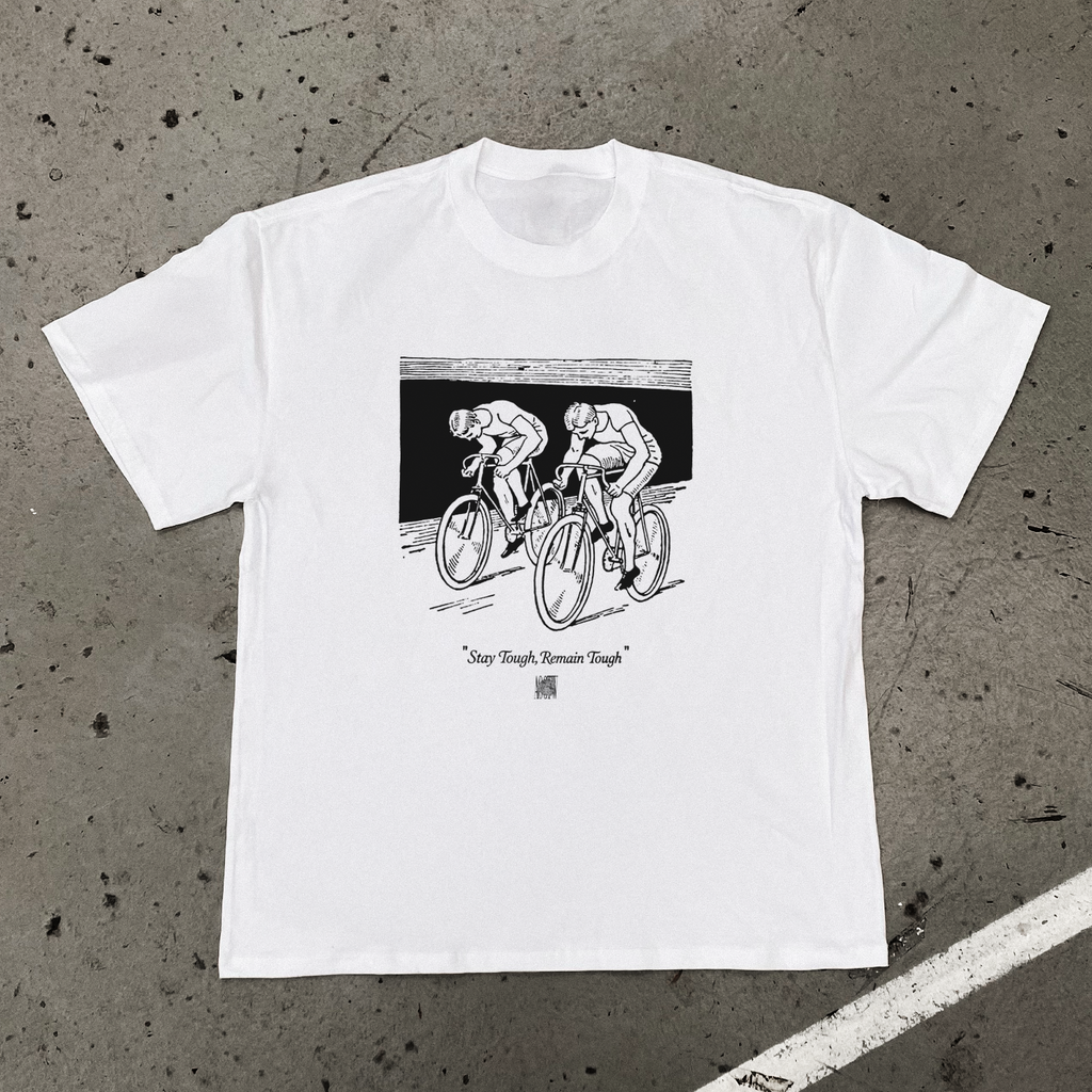 'STAY TOUGH' HEAVY FADED WHITE TEE Hoodie, Sweatshirt | ZylaModa.com (Image 1)