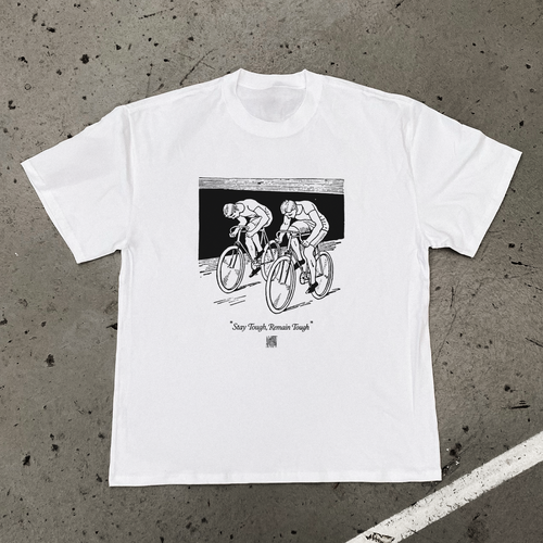 'STAY TOUGH' HEAVY FADED WHITE TEE Hoodie, Sweatshirt | ZylaModa.com (Image 1)