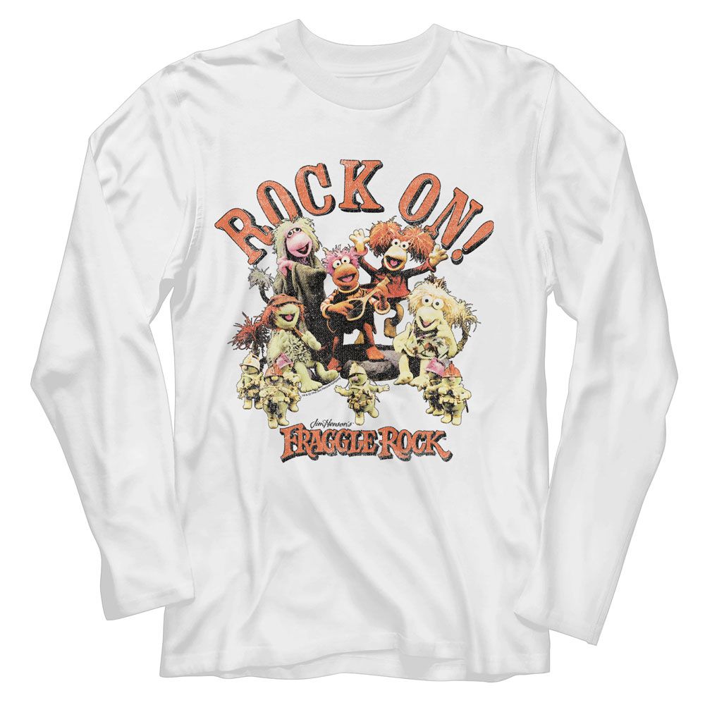 Fraggle Rock - On Puppets Long Sleeve Boyfriend Tee Hoodie, Sweatshirt | ZylaModa.com