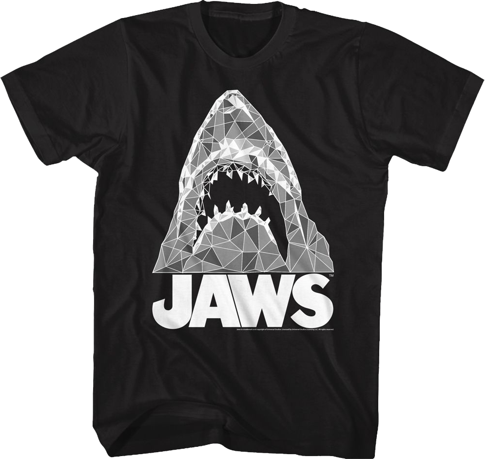 Geometric Shark Jaws T-Shirt Hoodie, Sweatshirt | ZylaModa.com (Image 1)