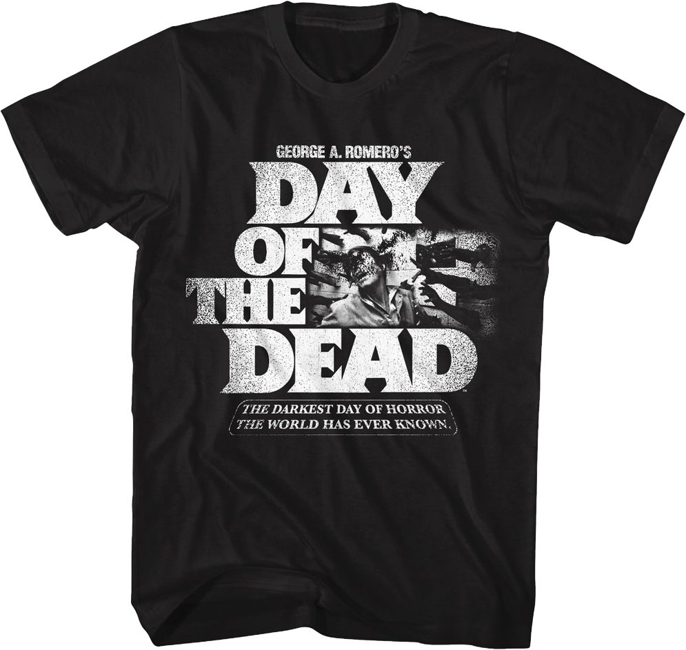 George A. Romero's Day Of The Dead T-Shirt Hoodie, Sweatshirt | ZylaModa.com (Image 1)