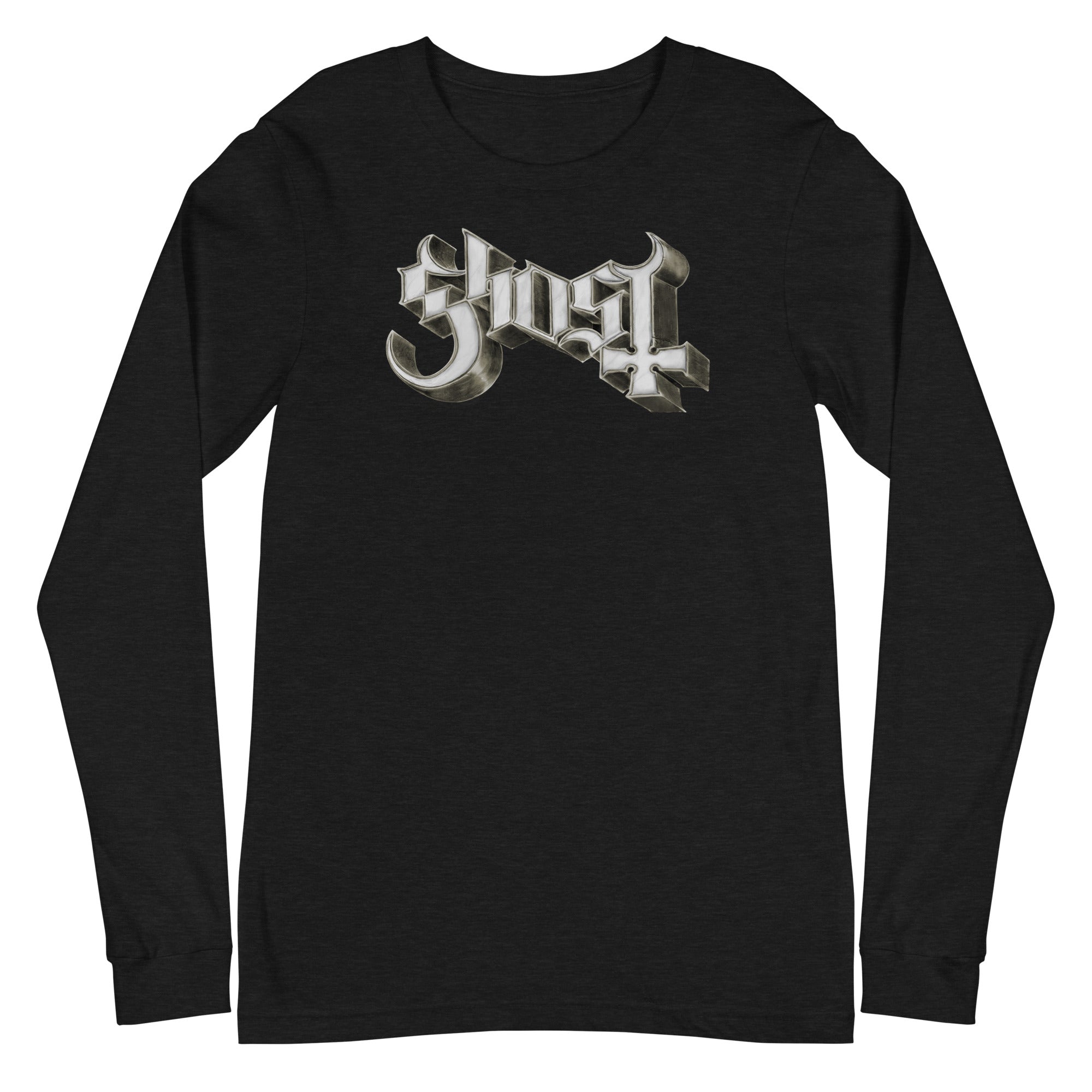 Ghost - Sliver Logo Long Sleeve T-Shirt Hoodie, Sweatshirt | ZylaModa.com