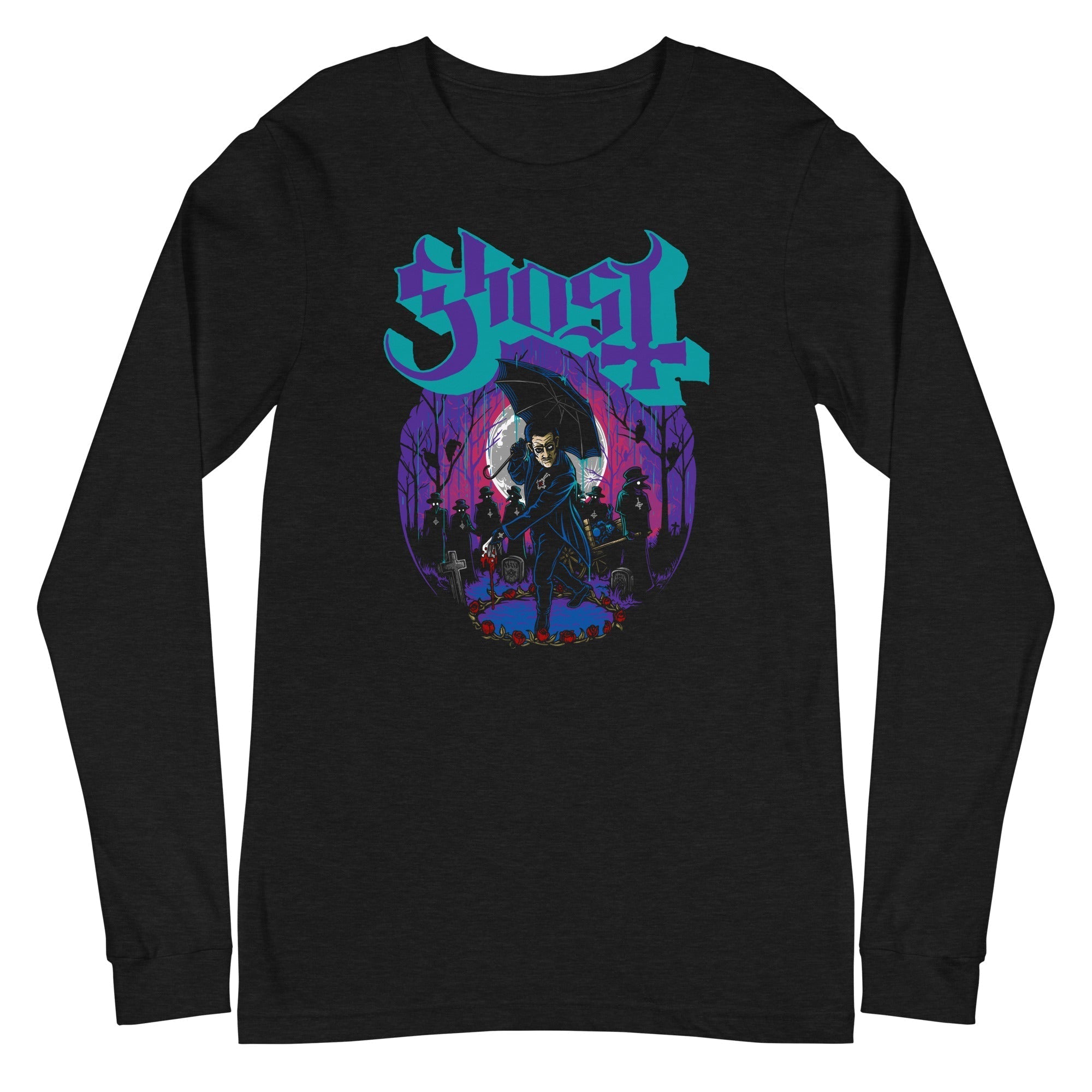 Ghost - Umbrella Long Sleeve T-Shirt Hoodie, Sweatshirt | ZylaModa.com