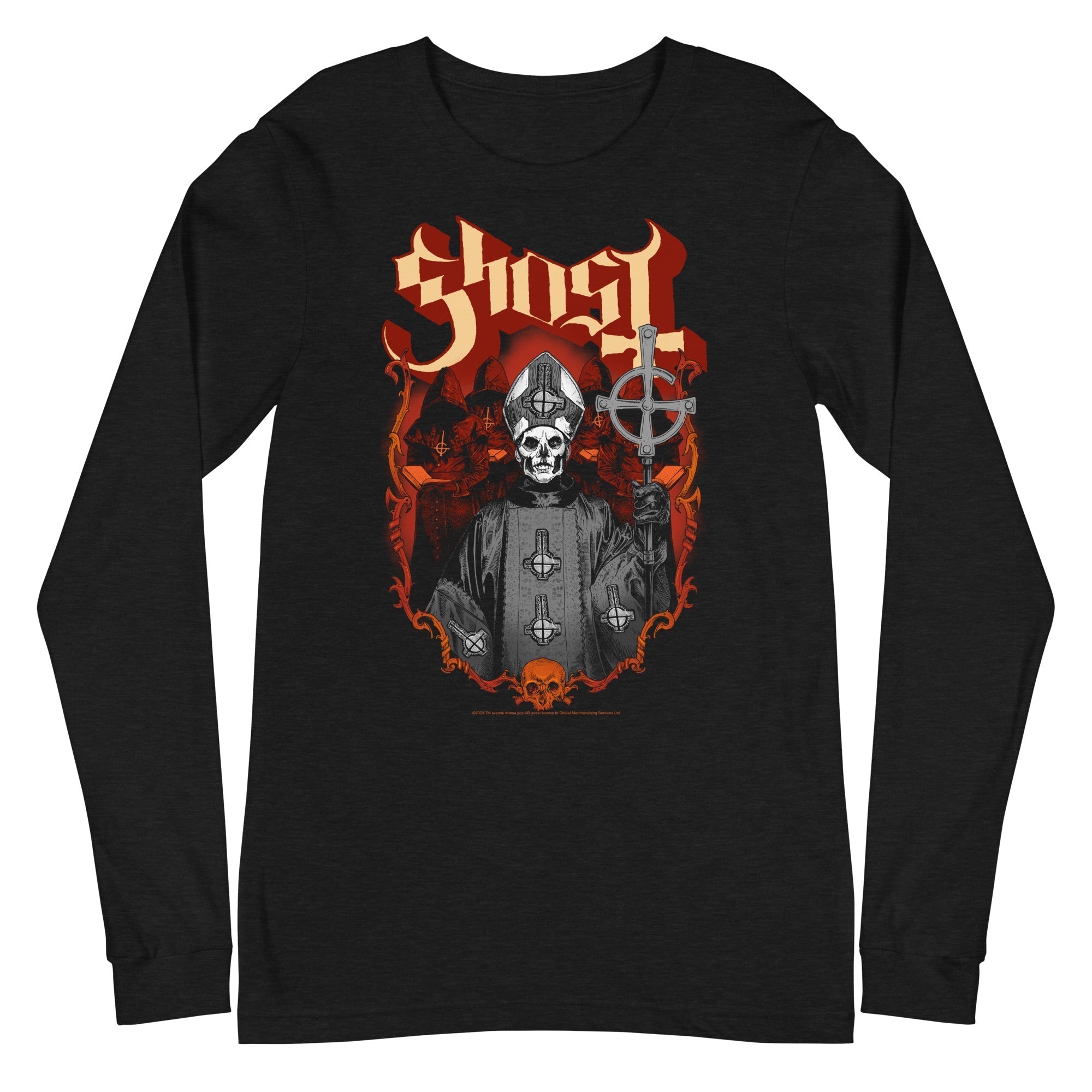 Ghost - Skull and Robes Long Sleeve T-Shirt Hoodie, Sweatshirt | ZylaModa.com