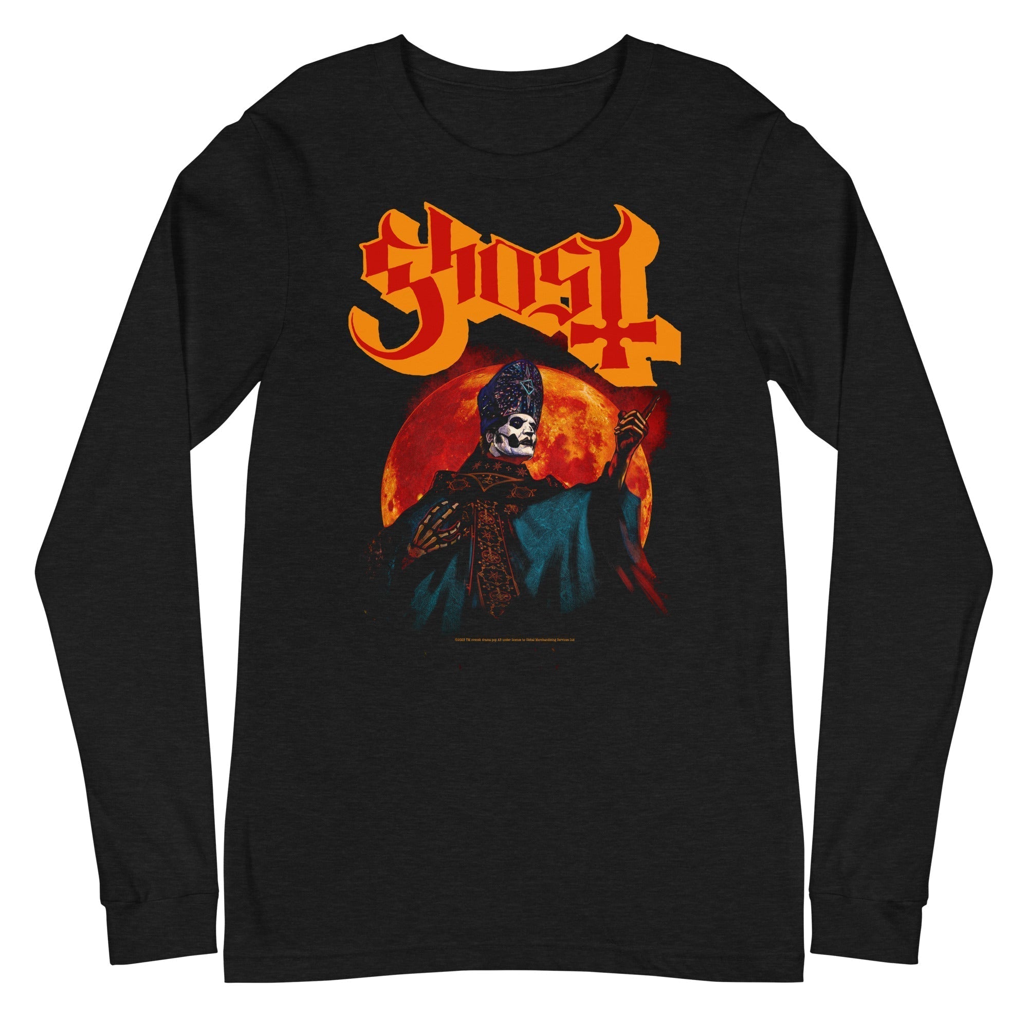 Ghost - Red Moon Long Sleeve T-Shirt Hoodie, Sweatshirt | ZylaModa.com