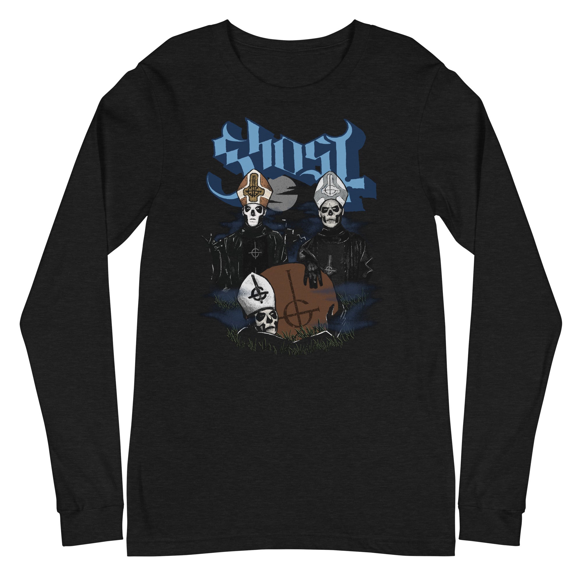 Ghost - Midnight Long Sleeve T-Shirt Hoodie, Sweatshirt | ZylaModa.com