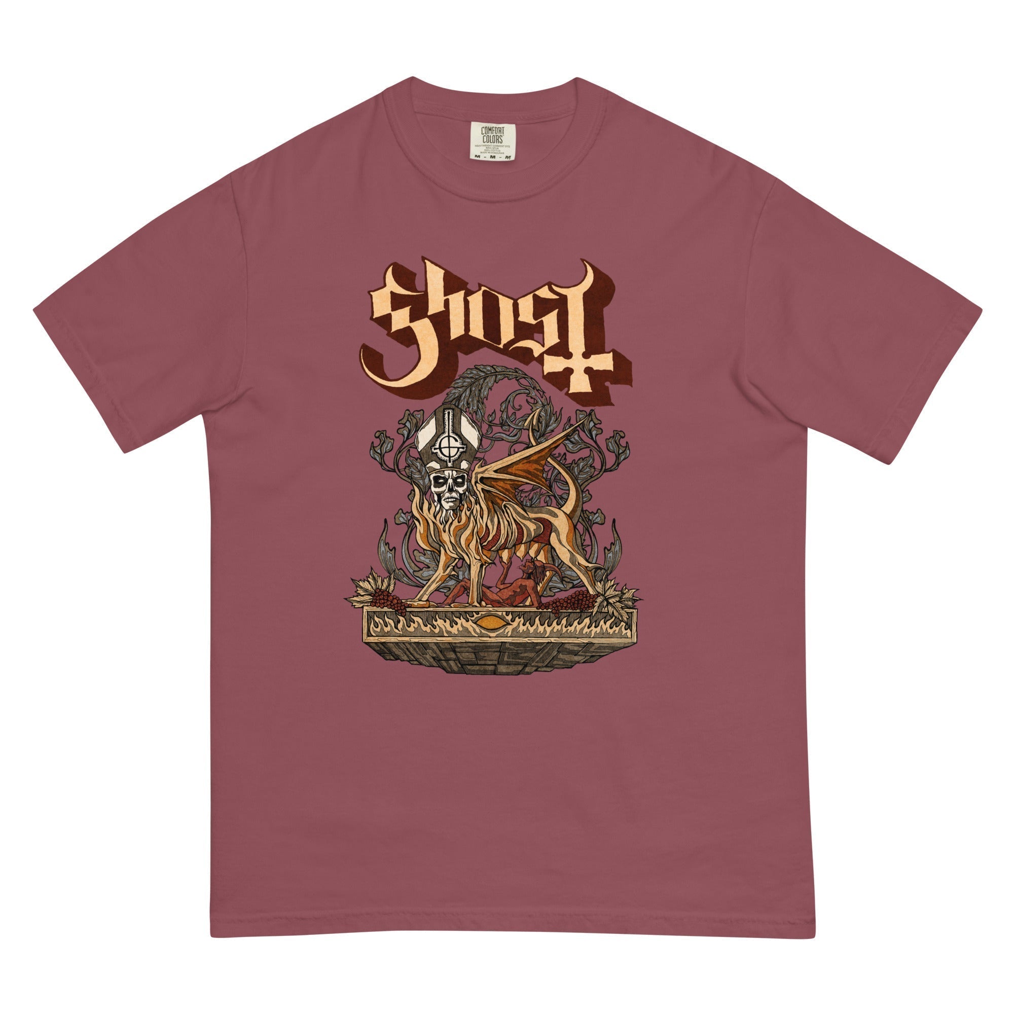 Ghost Absolution Mineral Wash T-Shirt Hoodie, Sweatshirt | ZylaModa.com (Image 1)