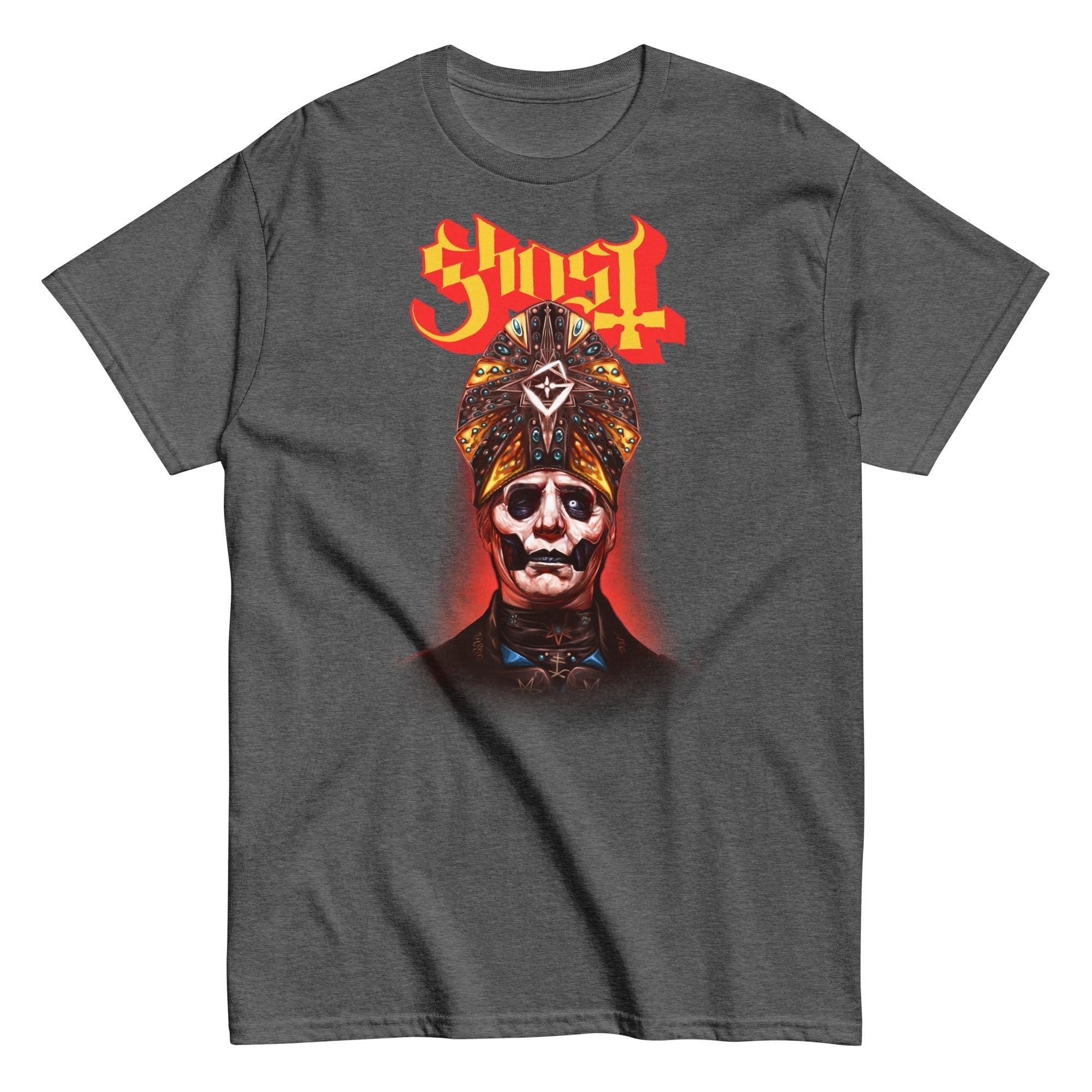 Ghost - Red Glow T-Shirt - Charcoal Hoodie, Sweatshirt | ZylaModa.com