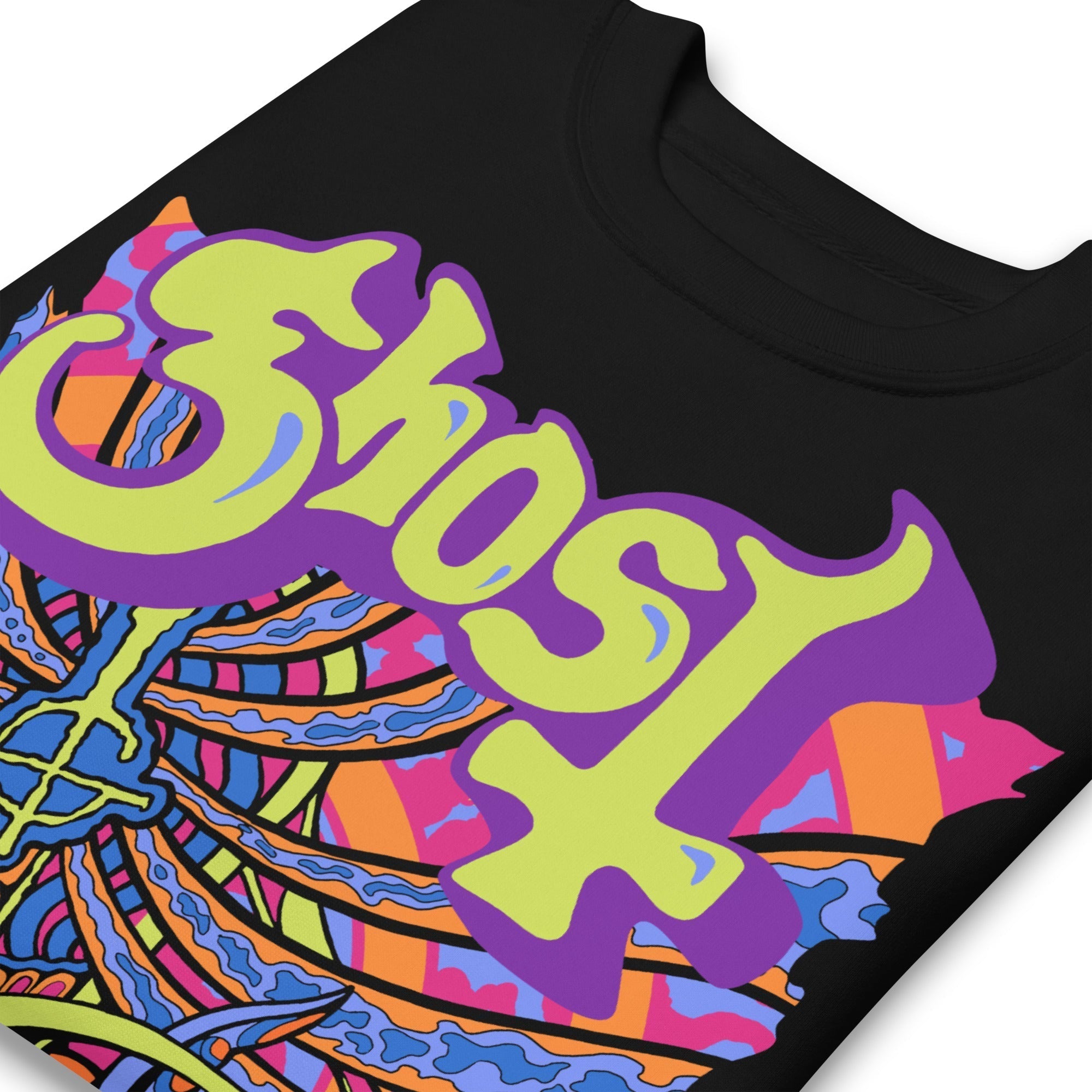 Ghost Stained Glass Jumbo Print Sweatshirt T-Shirts, Hoodie | ZylaModa.com (Image 2)