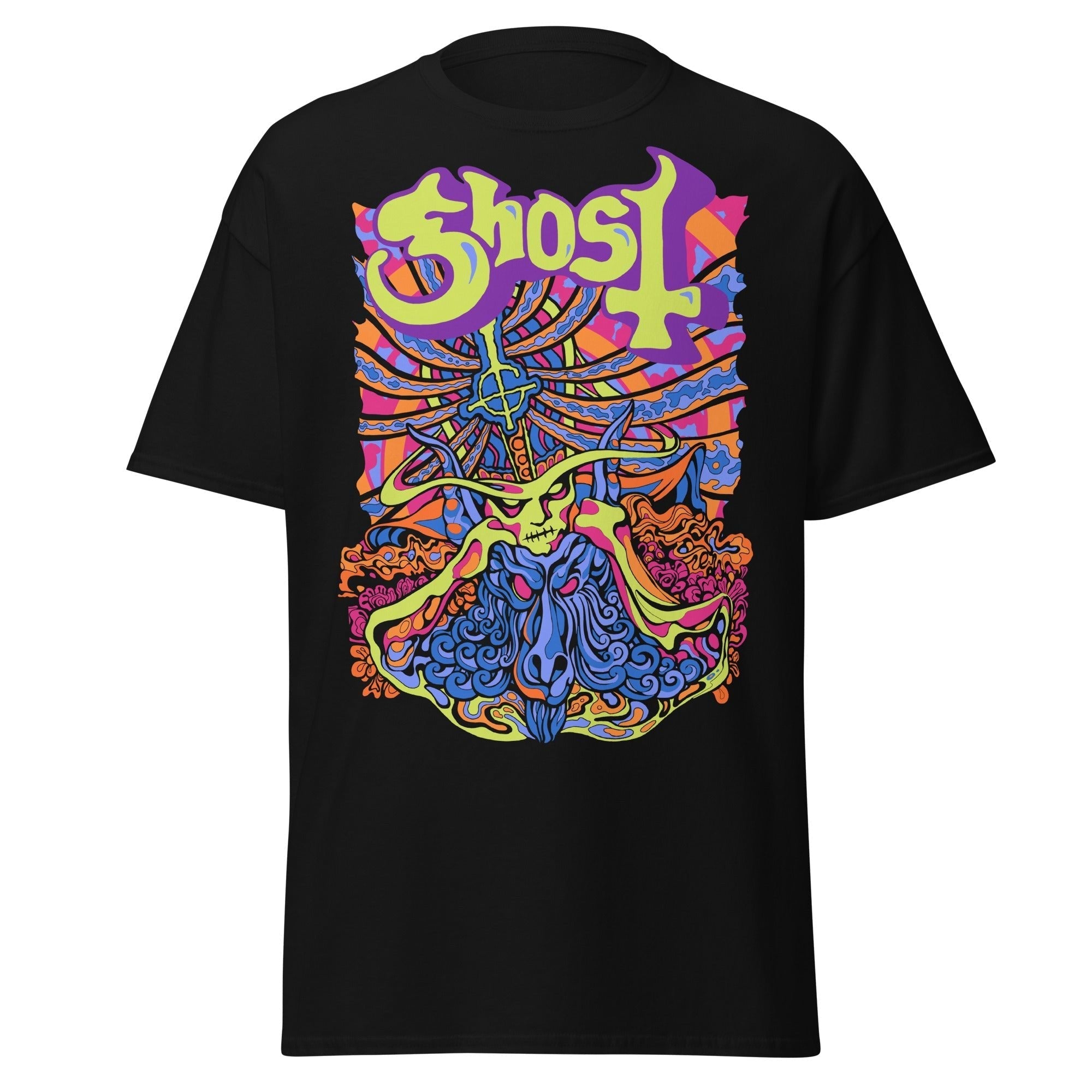 Ghost - Stained Glass Jumbo Print T-Shirt Hoodie, Sweatshirt | ZylaModa.com (Image 1)