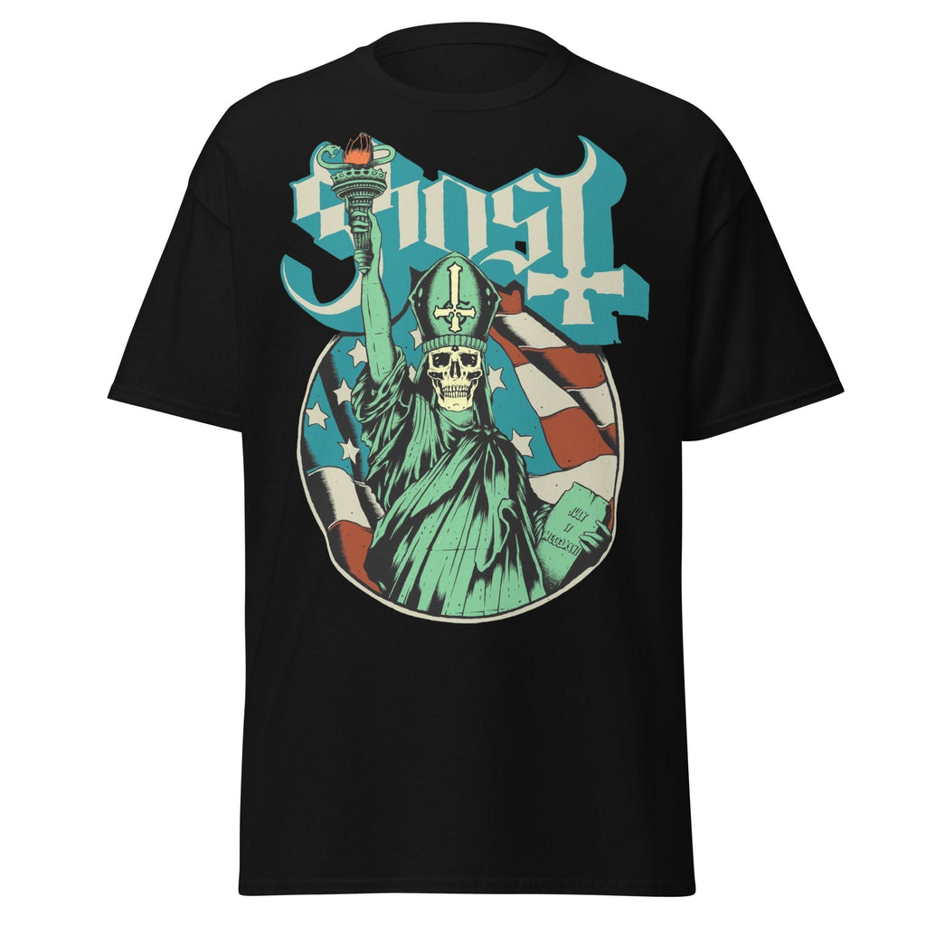 Ghost - Statue of Liberty Jumbo Print T-Shirt Hoodie, Sweatshirt | ZylaModa.com (Image 1)