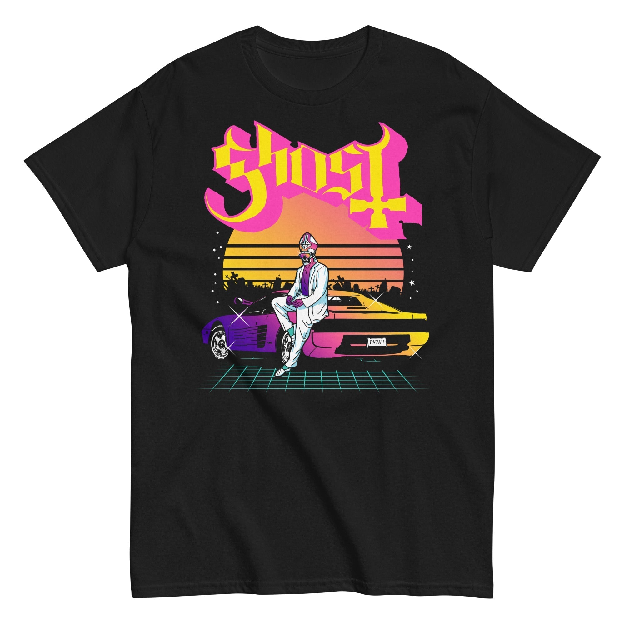 Ghost - Sunset Car T-Shirt Hoodie, Sweatshirt | ZylaModa.com (Image 1)