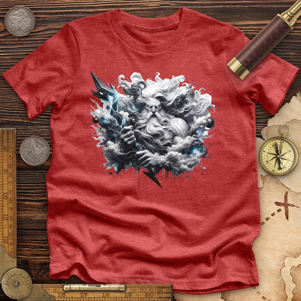 A Powerful Zeus Holding a Lightning Bolt Premium QualityTee T-Shirts, Hoodie, Sweatshirt | ZylaModa.com (Image 5)