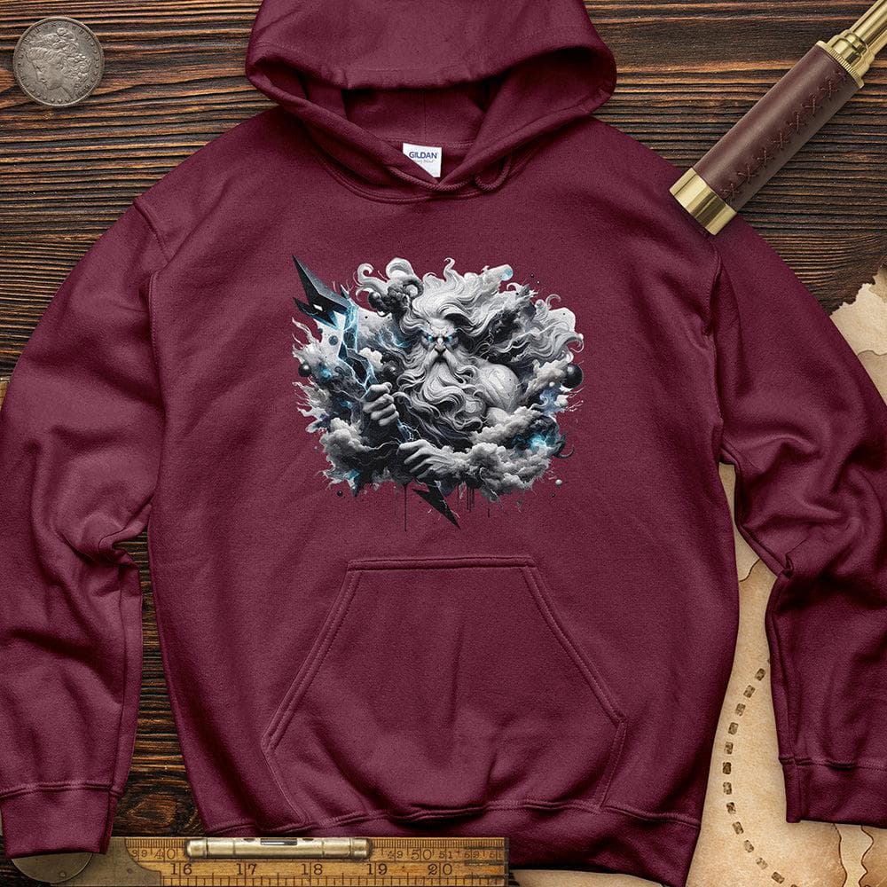 A Powerful Zeus Holding a Lightning Bolt Hoodie T-Shirts, Sweatshirt | ZylaModa.com (Image 4)