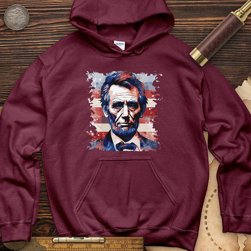 Abe Lincoln American Flag Art Hoodie T-Shirts, Sweatshirt | ZylaModa.com (Image 1)