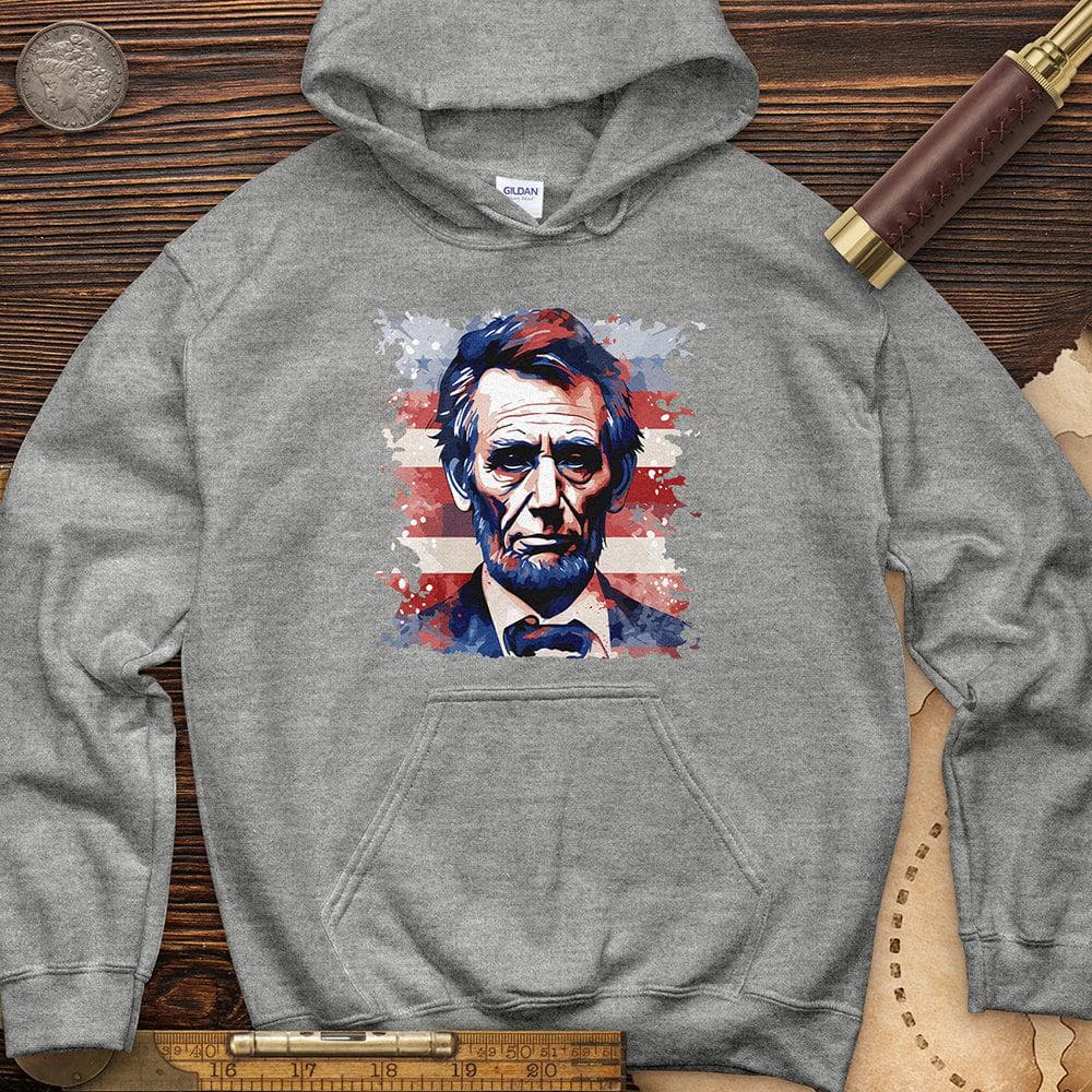 Abe Lincoln American Flag Art Hoodie T-Shirts, Sweatshirt | ZylaModa.com (Image 5)