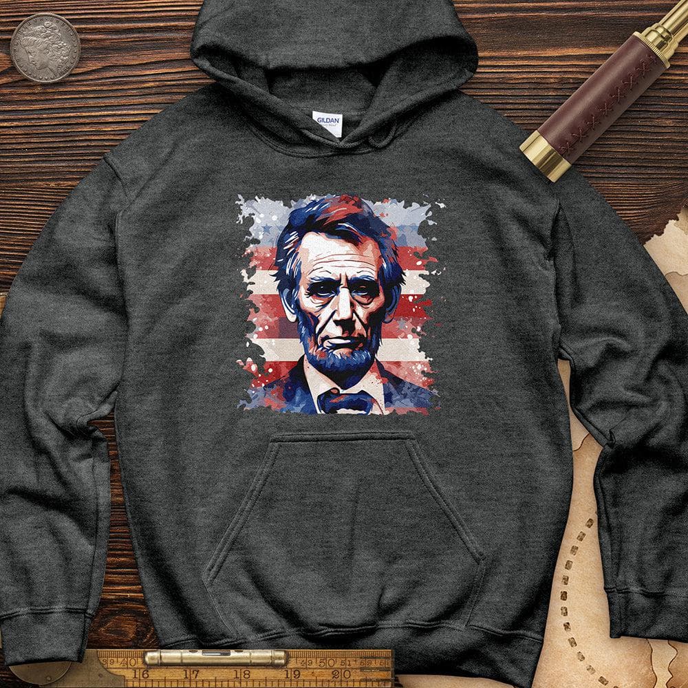 Abe Lincoln American Flag Art Hoodie T-Shirts, Sweatshirt | ZylaModa.com (Image 3)