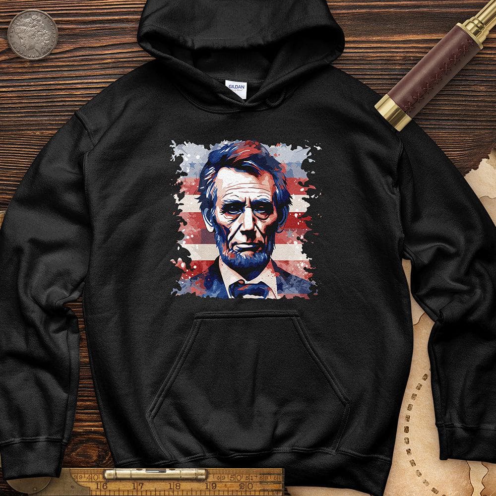 Abe Lincoln American Flag Art Hoodie T-Shirts, Sweatshirt | ZylaModa.com (Image 2)
