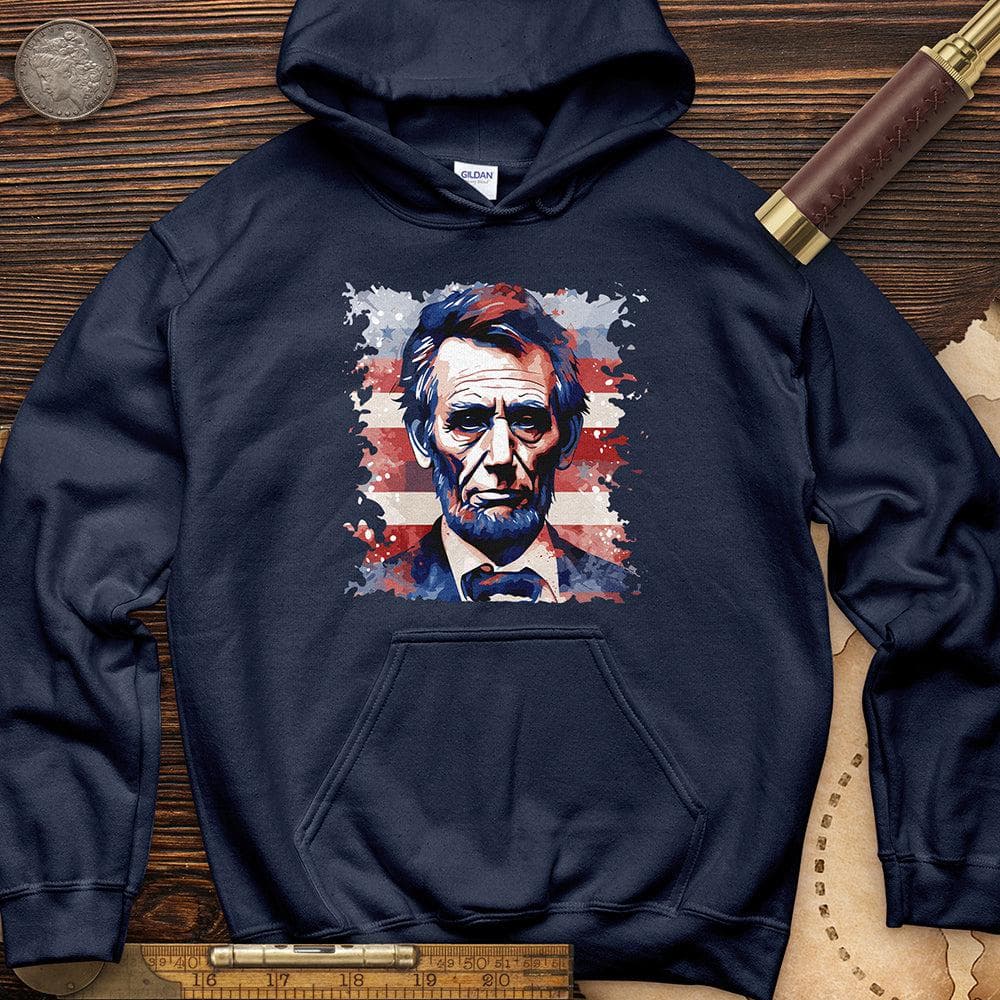 Abe Lincoln American Flag Art Hoodie T-Shirts, Sweatshirt | ZylaModa.com (Image 4)