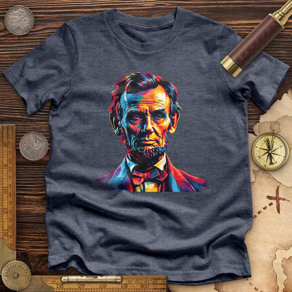 Abe Lincoln Vibrant Premium QualityTee T-Shirts, Hoodie, Sweatshirt | ZylaModa.com (Image 1)