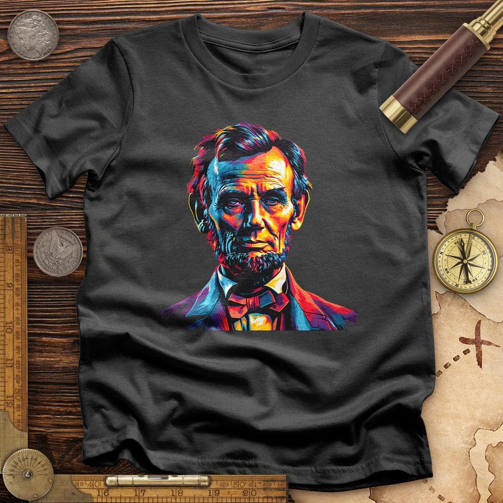 Abe Lincoln Vibrant T-Shirt Hoodie, Sweatshirt | ZylaModa.com (Image 3)