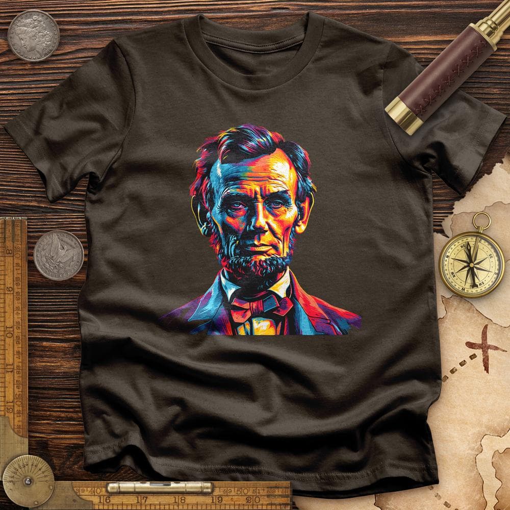 Abe Lincoln Vibrant T-Shirt Hoodie, Sweatshirt | ZylaModa.com (Image 4)