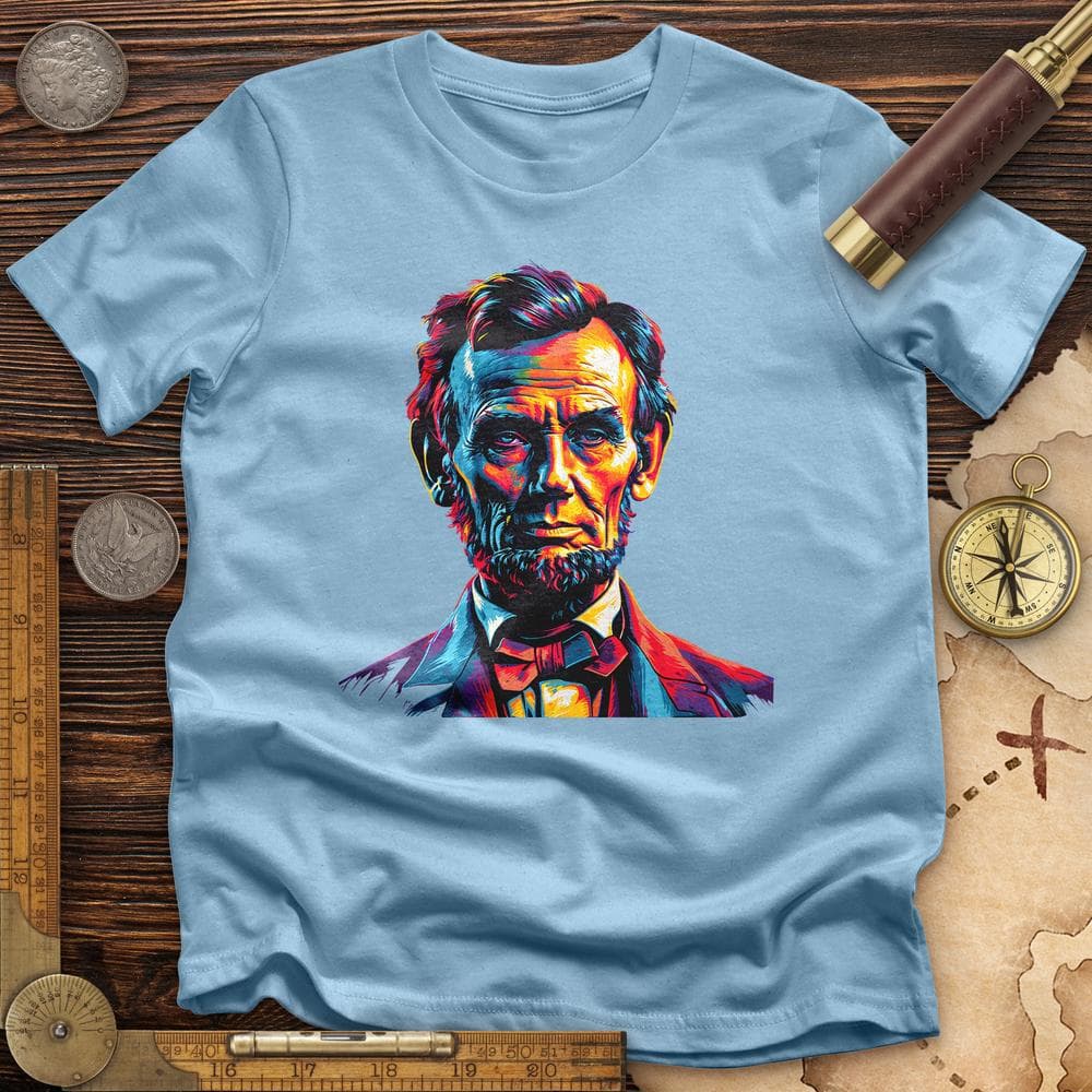 Abe Lincoln Vibrant T-Shirt Hoodie, Sweatshirt | ZylaModa.com (Image 5)