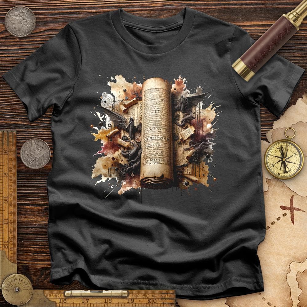Aged Parchment Scroll T-Shirt Hoodie, Sweatshirt | ZylaModa.com (Image 2)