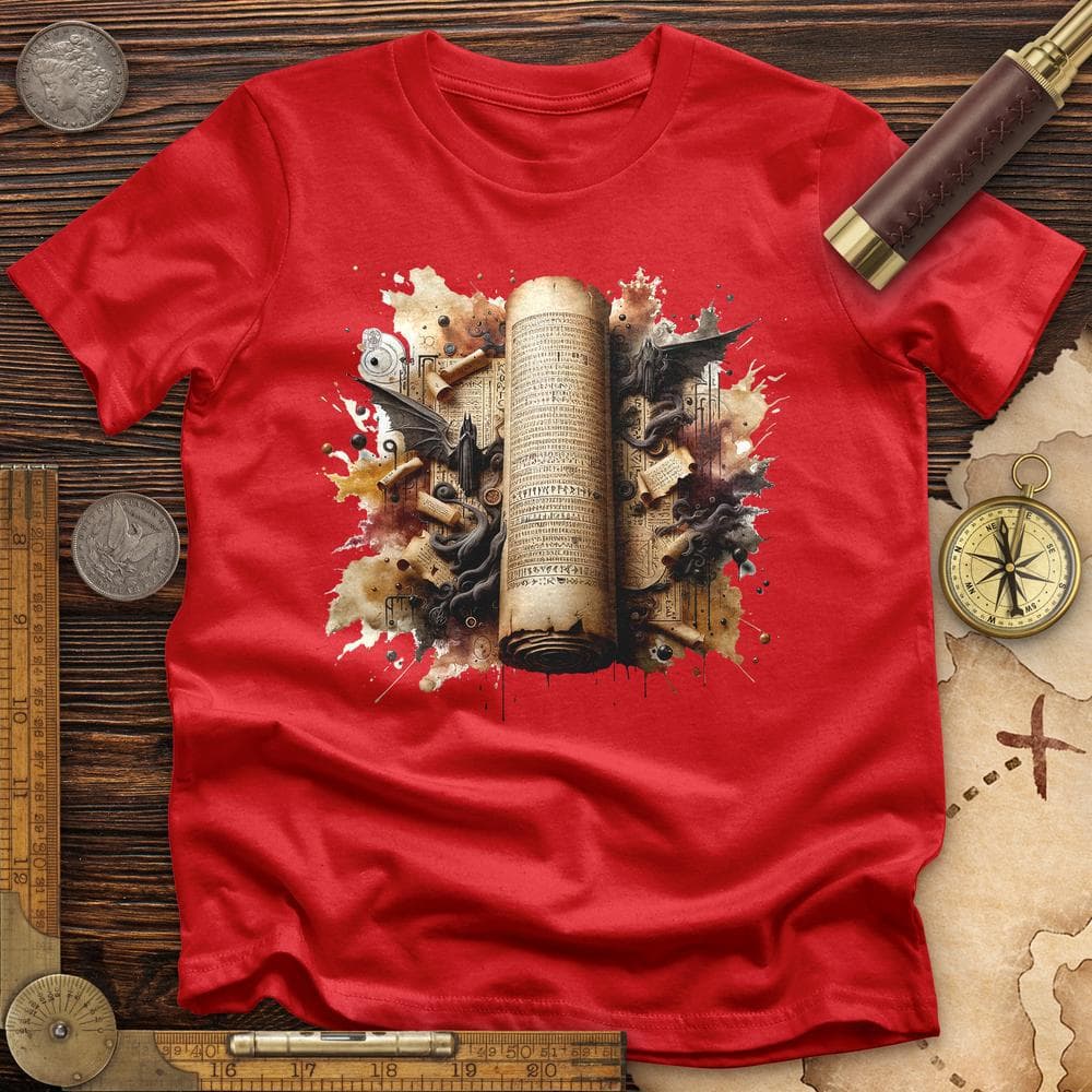 Aged Parchment Scroll T-Shirt Hoodie, Sweatshirt | ZylaModa.com (Image 5)