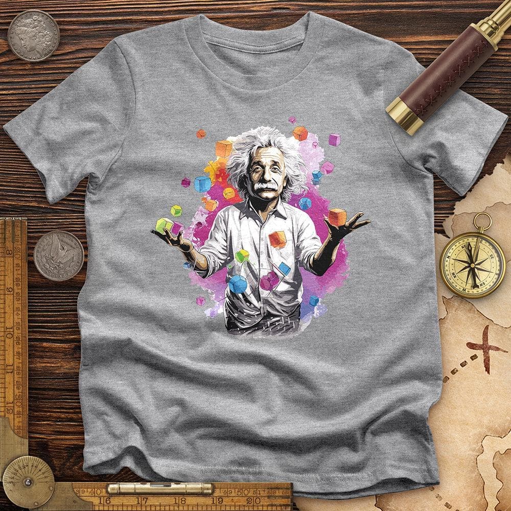 Albert Play With Cubes Premium QualityTee T-Shirts, Hoodie, Sweatshirt | ZylaModa.com (Image 2)