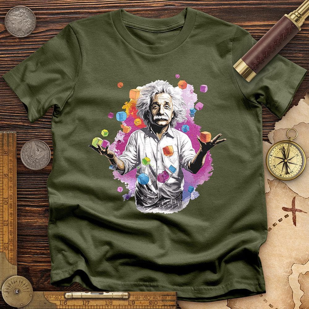 Albert Play With Cubes T-Shirt Hoodie, Sweatshirt | ZylaModa.com (Image 1)
