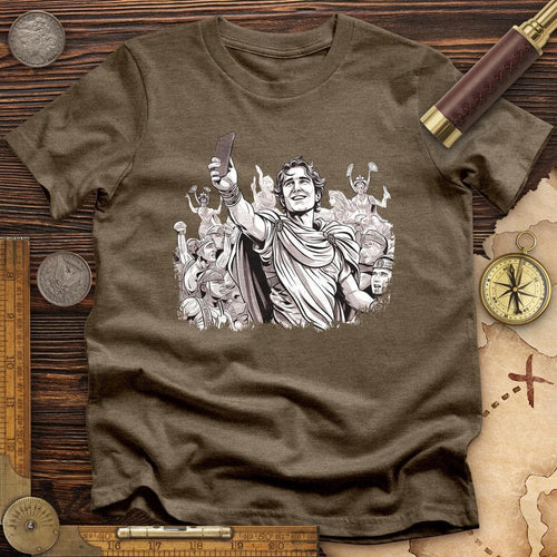 Alexander The Great Selfie Premium Quality Tee Hoodie, Sweatshirt | ZylaModa.com (Image 2)