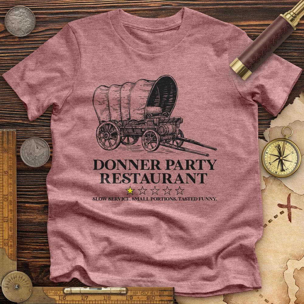 Donner Party Restaurant Review Premium Quality Tee Hoodie, Sweatshirt | ZylaModa.com (Image 1)