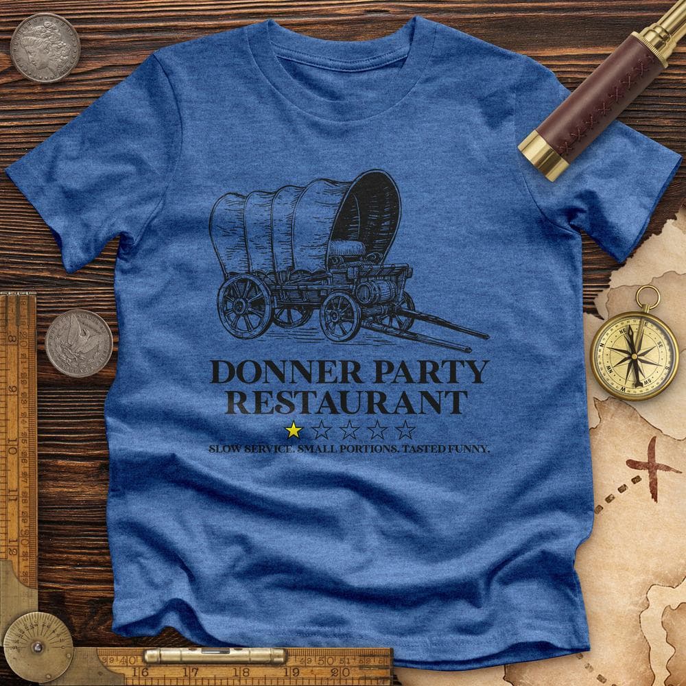 Donner Party Restaurant Review Premium Quality Tee Hoodie, Sweatshirt | ZylaModa.com (Image 4)