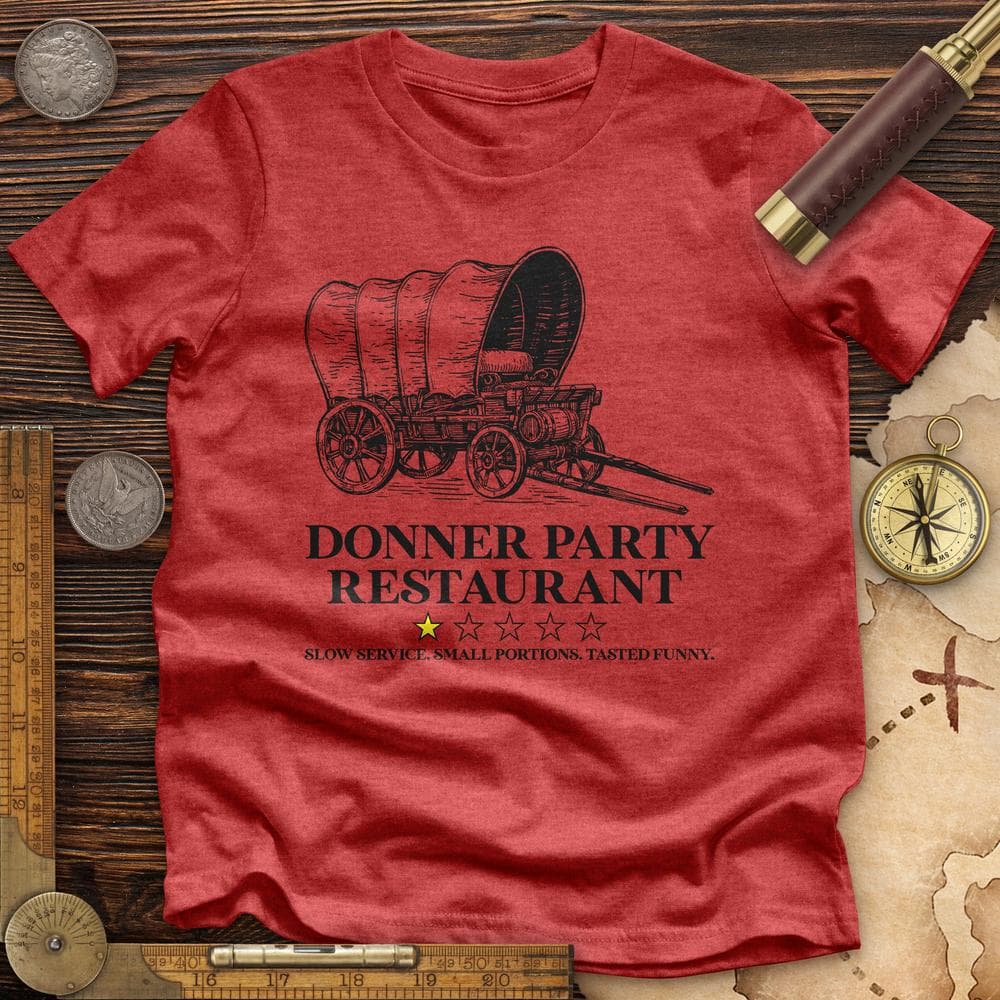 Donner Party Restaurant Review Premium Quality Tee Hoodie, Sweatshirt | ZylaModa.com (Image 3)