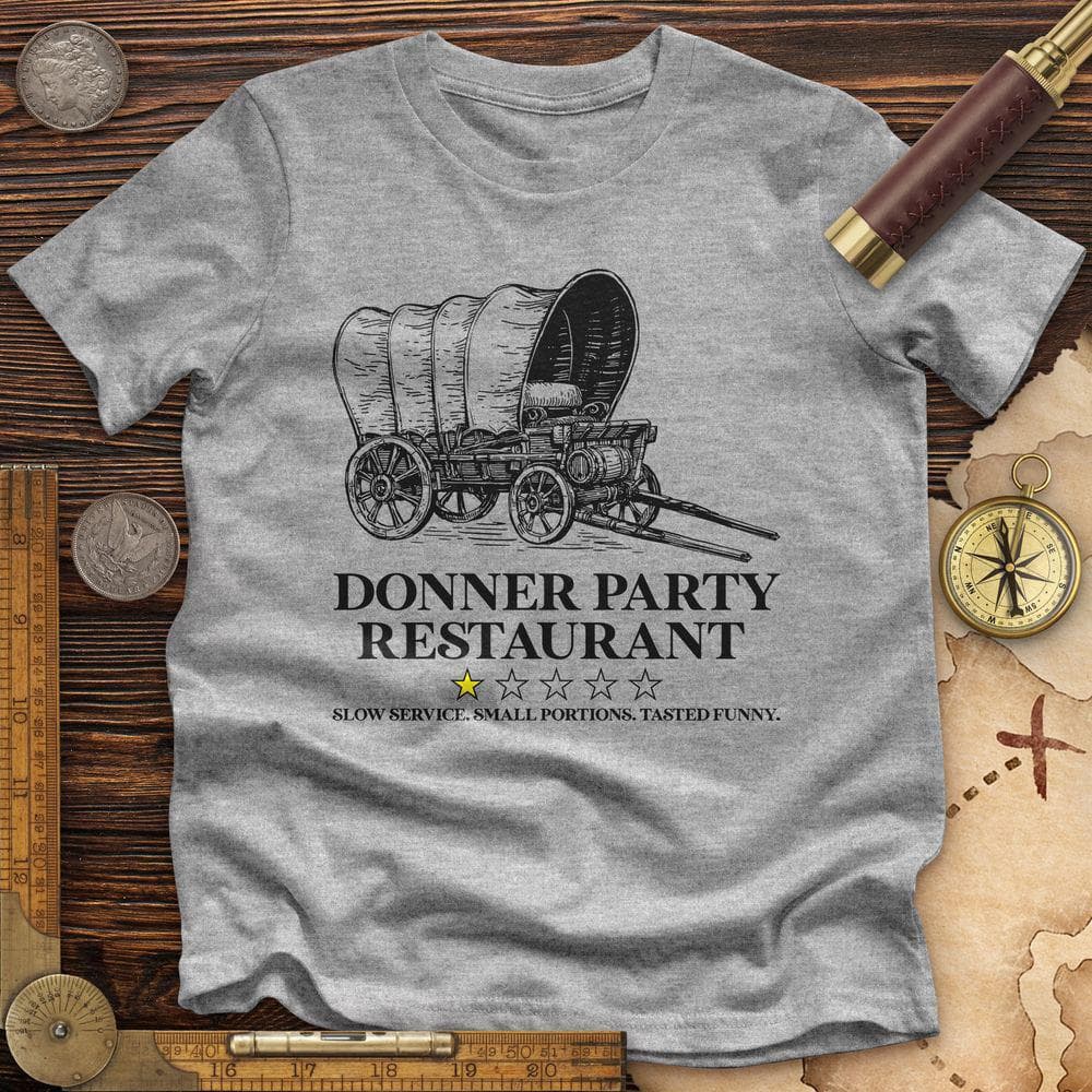 Donner Party Restaurant Review Premium Quality Tee Hoodie, Sweatshirt | ZylaModa.com (Image 2)