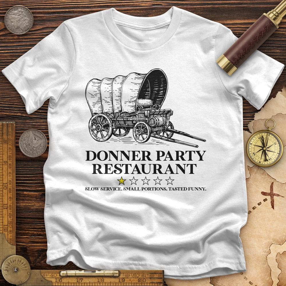 Donner Party Restaurant Review T-Shirt Hoodie, Sweatshirt | ZylaModa.com (Image 2)