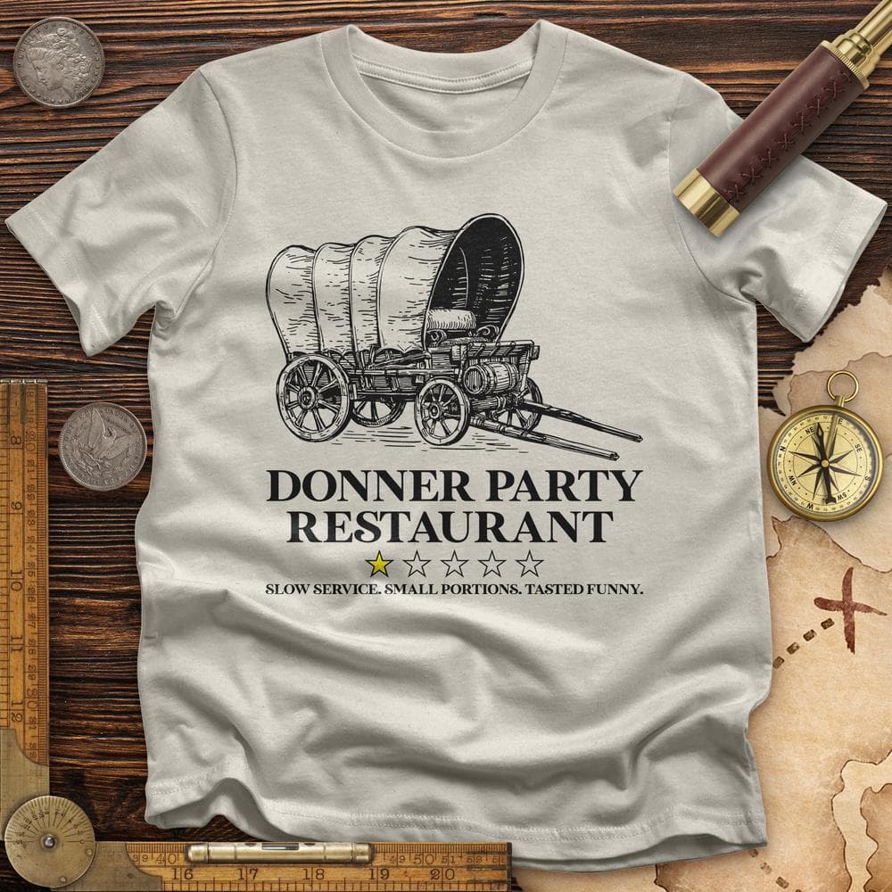 Donner Party Restaurant Review T-Shirt Hoodie, Sweatshirt | ZylaModa.com (Image 3)