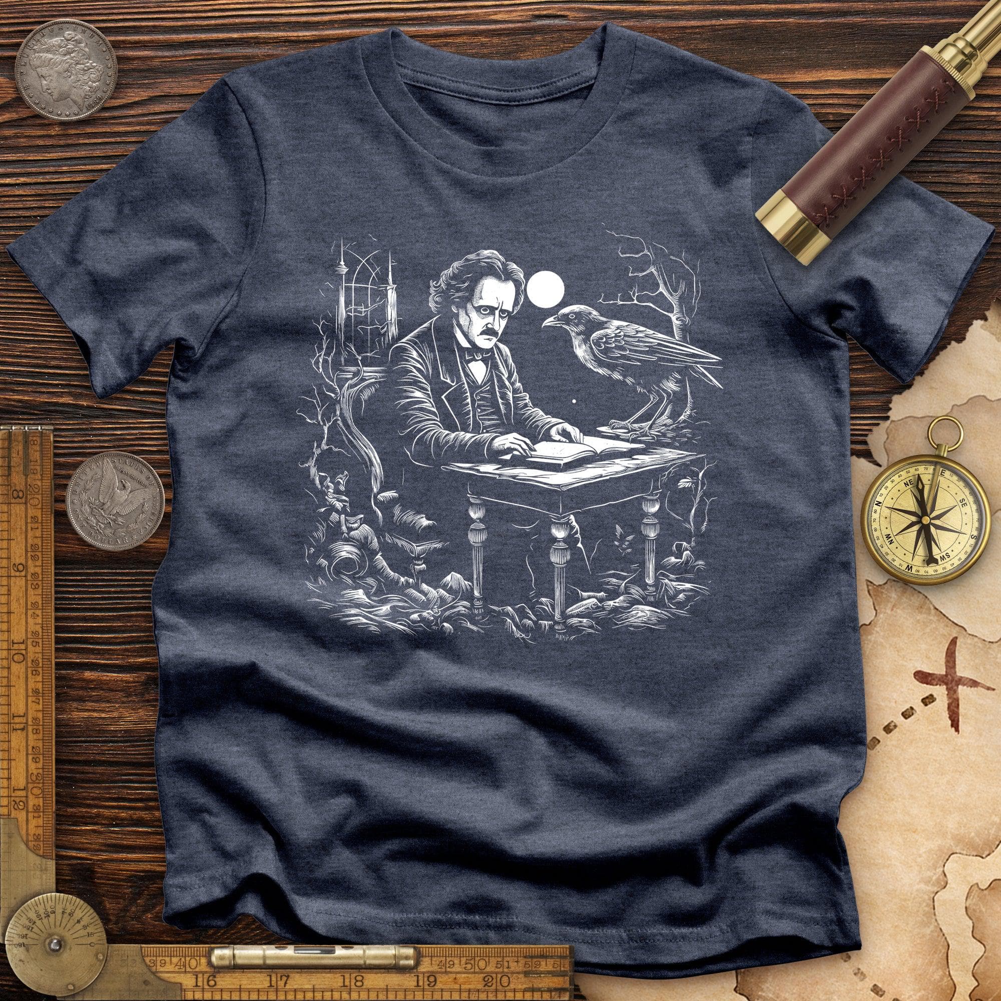 Edgar Allan Poe Premium Quality Tee Hoodie, Sweatshirt | ZylaModa.com (Image 1)