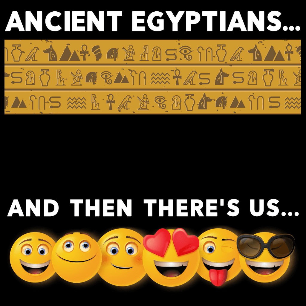 Egyptian Emoticons T-Shirt Hoodie, Sweatshirt | ZylaModa.com (Image 2)