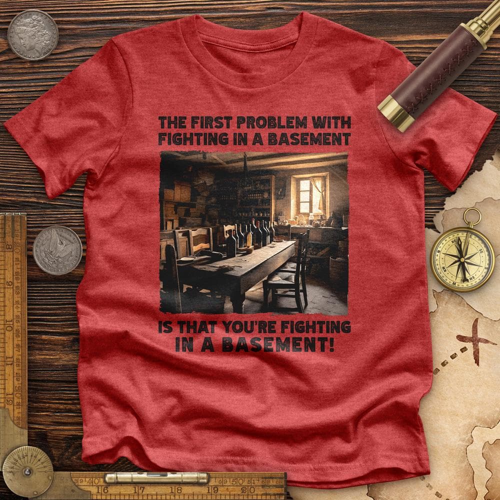 Fighting in a Basement Premium Quality Tee Hoodie, Sweatshirt | ZylaModa.com (Image 5)